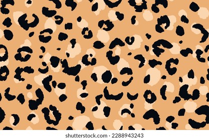 Abstract modern leopard seamless pattern. Animals trendy background. Color decorative vector stock illustration for print, card, postcard, fabric, textile. Modern ornament of stylized skin.