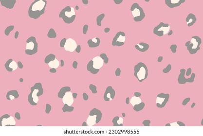 Abstract modern leopard seamless pattern. Animals trendy background. Color decorative vector stock illustration for print, card, postcard, fabric, textile. Modern ornament of stylized skin.