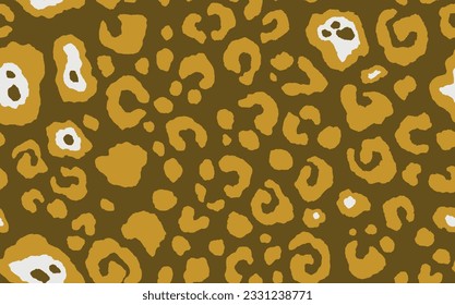 Abstract modern leopard seamless pattern. Animals trendy background. Color decorative vector stock illustration for print, card, postcard, fabric, textile. Modern ornament of stylized skin.