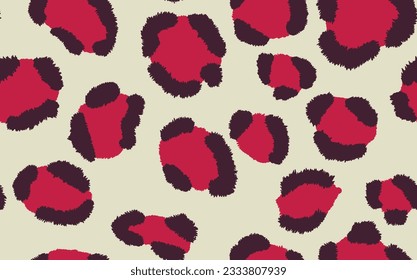 Abstract modern leopard seamless pattern. Animals trendy background. Color decorative vector stock illustration for print, card, postcard, fabric, textile. Modern ornament of stylized skin.