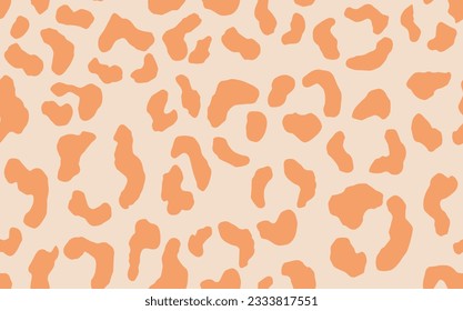 Abstract modern leopard seamless pattern. Animals trendy background. Color decorative vector stock illustration for print, card, postcard, fabric, textile. Modern ornament of stylized skin.