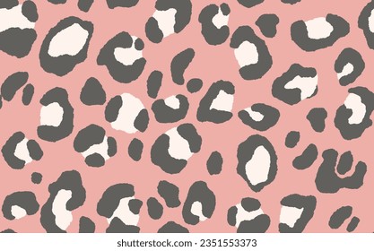 Abstract modern leopard seamless pattern. Animals trendy background. Color decorative vector stock illustration for print, card, postcard, fabric, textile. Modern ornament of stylized skin.