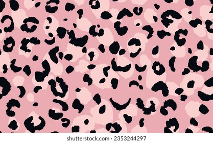 Abstract modern leopard seamless pattern. Animals trendy background. Color decorative vector stock illustration for print, card, postcard, fabric, textile. Modern ornament of stylized skin.