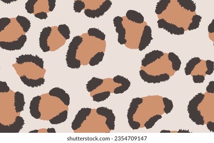 Abstract modern leopard seamless pattern. Animals trendy background. Color decorative vector stock illustration for print, card, postcard, fabric, textile. Modern ornament of stylized skin.