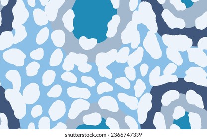 Abstract modern leopard seamless pattern. Animals trendy background. Color decorative vector stock illustration for print, card, postcard, fabric, textile. Modern ornament of stylized skin.