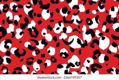 Abstract modern leopard seamless pattern. Animals trendy background. Color decorative vector stock illustration for print, card, postcard, fabric, textile. Modern ornament of stylized skin.