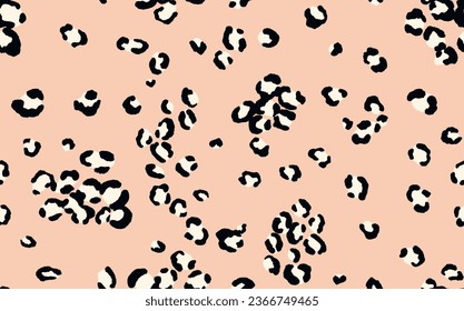 Abstract modern leopard seamless pattern. Animals trendy background. Color decorative vector stock illustration for print, card, postcard, fabric, textile. Modern ornament of stylized skin.