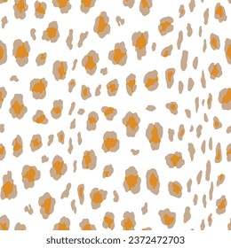 Abstract modern leopard seamless pattern. Animals trendy background. Color decorative vector stock illustration for print, card, postcard, fabric, textile. Modern ornament of stylized skin.