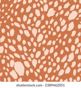 Abstract modern leopard seamless pattern. Animals trendy background. Color decorative vector stock illustration for print, card, postcard, fabric, textile. Modern ornament of stylized skin.