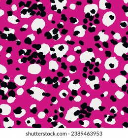 Abstract modern leopard seamless pattern. Animals trendy background. Color decorative vector stock illustration for print, card, postcard, fabric, textile. Modern ornament of stylized skin.