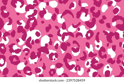 Abstract modern leopard seamless pattern. Animals trendy background. Color decorative vector stock illustration for print, card, postcard, fabric, textile. Modern ornament of stylized skin.