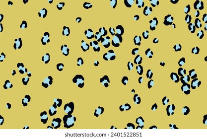 Abstract modern leopard seamless pattern. Animals trendy background. Color decorative vector stock illustration for print, card, postcard, fabric, textile. Modern ornament of stylized skin.