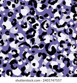 Abstract modern leopard seamless pattern. Animals trendy background. Color decorative vector stock illustration for print, card, postcard, fabric, textile. Modern ornament of stylized skin.