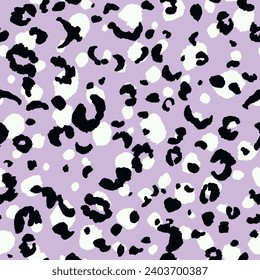 Abstract modern leopard seamless pattern. Animals trendy background. Color decorative vector stock illustration for print, card, postcard, fabric, textile. Modern ornament of stylized skin.