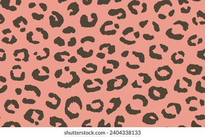 Abstract modern leopard seamless pattern. Animals trendy background. Color decorative vector stock illustration for print, card, postcard, fabric, textile. Modern ornament of stylized skin.