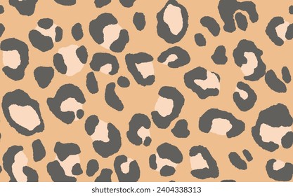 Abstract modern leopard seamless pattern. Animals trendy background. Color decorative vector stock illustration for print, card, postcard, fabric, textile. Modern ornament of stylized skin.