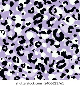 Abstract modern leopard seamless pattern. Animals trendy background. Color decorative vector stock illustration for print, card, postcard, fabric, textile. Modern ornament of stylized skin.