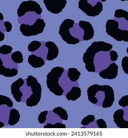Abstract modern leopard seamless pattern. Animals trendy background. Color decorative vector stock illustration for print, card, postcard, fabric, textile. Modern ornament of stylized skin.