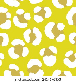 Abstract modern leopard seamless pattern. Animals trendy background. Color decorative vector stock illustration for print, card, postcard, fabric, textile. Modern ornament of stylized skin.