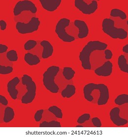 Abstract modern leopard seamless pattern. Animals trendy background. Color decorative vector stock illustration for print, card, postcard, fabric, textile. Modern ornament of stylized skin.