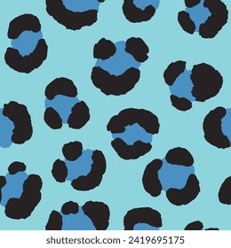 Abstract modern leopard seamless pattern. Animals trendy background. Color decorative vector stock illustration for print, card, postcard, fabric, textile. Modern ornament of stylized skin.