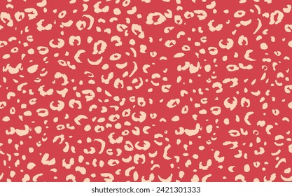 Abstract modern leopard seamless pattern. Animals trendy background. Color decorative vector stock illustration for print, card, postcard, fabric, textile. Modern ornament of stylized skin.