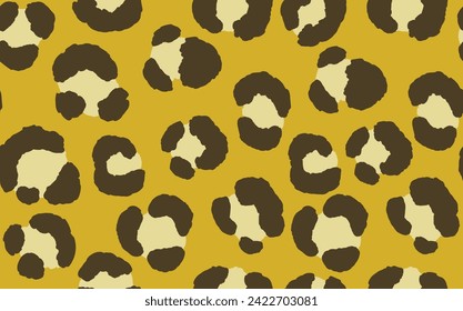 Abstract modern leopard seamless pattern. Animals trendy background. Color decorative vector stock illustration for print, card, postcard, fabric, textile. Modern ornament of stylized skin.