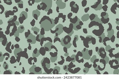 Resumen del patrón de leopardo moderno. Los animales están de moda. Ilustración decorativa del material vectorial de color para impresión, tarjeta postal, tela, textil. Ornamento moderno de piel estilizada.