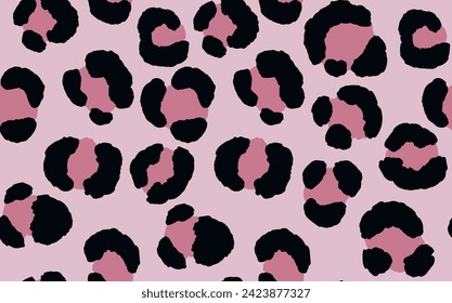 Abstract modern leopard seamless pattern. Animals trendy background. Color decorative vector stock illustration for print, card, postcard, fabric, textile. Modern ornament of stylized skin.