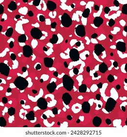 Abstract modern leopard seamless pattern. Animals trendy background. Color decorative vector stock illustration for print, card, postcard, fabric, textile. Modern ornament of stylized skin.