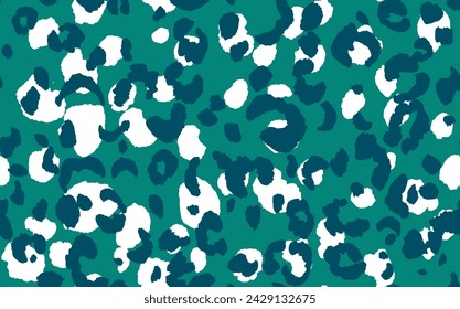 Abstract modern leopard seamless pattern. Animals trendy background. Color decorative vector stock illustration for print, card, postcard, fabric, textile. Modern ornament of stylized skin.