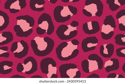 Abstract modern leopard seamless pattern. Animals trendy background. Color decorative vector stock illustration for print, card, postcard, fabric, textile. Modern ornament of stylized skin.