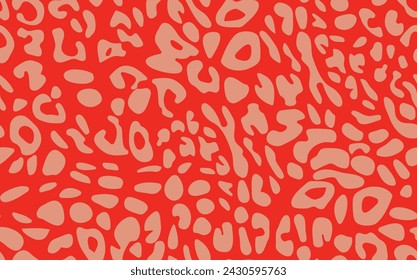 Patrón moderno abstracto sin fisuras del leopardo. Fondo de moda de los animales. Ilustración de stock de vector decorativo de color para impresión, tarjeta, postal, tela, textil. Adorno moderno de piel estilizada.