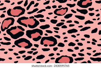 Abstract modern leopard seamless pattern. Animals trendy background. Color decorative vector stock illustration for print, card, postcard, fabric, textile. Modern ornament of stylized skin.
