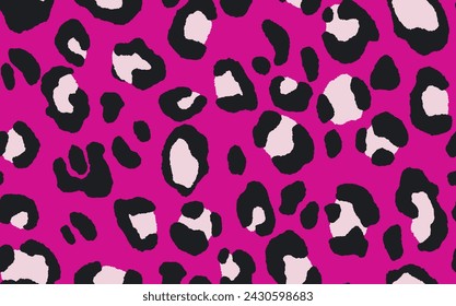 Abstract modern leopard seamless pattern. Animals trendy background. Color decorative vector stock illustration for print, card, postcard, fabric, textile. Modern ornament of stylized skin.