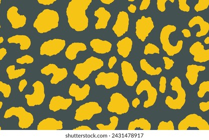 Abstract modern leopard seamless pattern. Animals trendy background. Color decorative vector stock illustration for print, card, postcard, fabric, textile. Modern ornament of stylized skin.