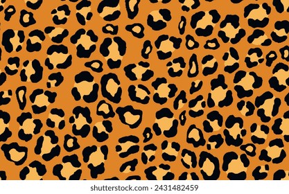 Abstract modern leopard seamless pattern. Animals trendy background. Color decorative vector stock illustration for print, card, postcard, fabric, textile. Modern ornament of stylized skin.