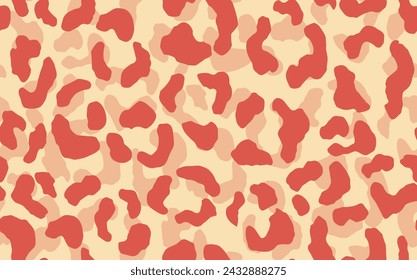 Abstract modern leopard seamless pattern. Animals trendy background. Color decorative vector stock illustration for print, card, postcard, fabric, textile. Modern ornament of stylized skin.