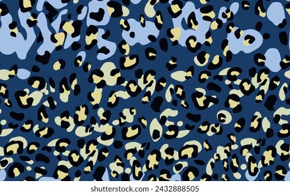 Abstract modern leopard seamless pattern. Animals trendy background. Color decorative vector stock illustration for print, card, postcard, fabric, textile. Modern ornament of stylized skin.