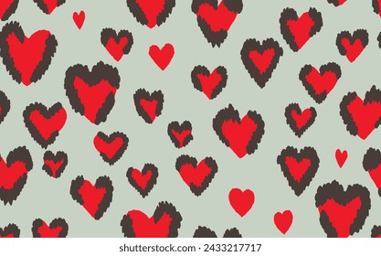 Abstract modern leopard seamless pattern. Animals trendy background. Color decorative vector stock illustration for print, card, postcard, fabric, textile. Modern ornament of stylized skin.