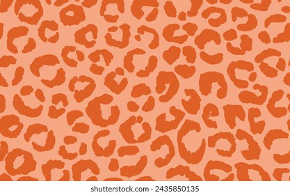 Abstract modern leopard seamless pattern. Animals trendy background. Color decorative vector stock illustration for print, card, postcard, fabric, textile. Modern ornament of stylized skin.