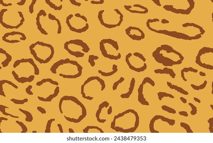 Abstract modern leopard seamless pattern. Animals trendy background. Color decorative vector stock illustration for print, card, postcard, fabric, textile. Modern ornament of stylized skin.