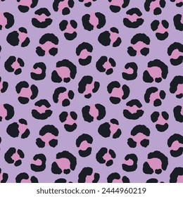 Abstract modern leopard seamless pattern. Animals trendy background. Color decorative vector stock illustration for print, card, postcard, fabric, textile. Modern ornament of stylized skin.