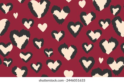 Abstract modern leopard seamless pattern. Animals trendy background. Color decorative vector stock illustration for print, card, postcard, fabric, textile. Modern ornament of stylized skin.