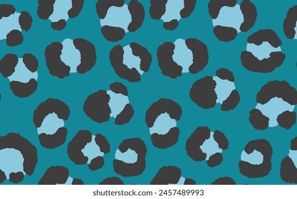Abstract modern leopard seamless pattern. Animals trendy background. Color decorative vector stock illustration for print, card, postcard, fabric, textile. Modern ornament of stylized skin.