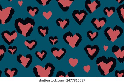 Abstract modern leopard seamless pattern. Animals trendy background. Color decorative vector stock illustration for print, card, postcard, fabric, textile. Modern ornament of stylized skin.