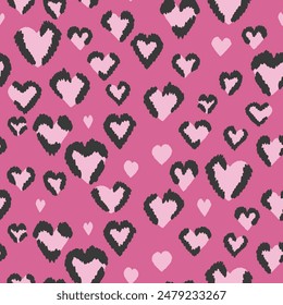 Abstract modern leopard seamless pattern. Animals trendy background. Color decorative vector stock illustration for print, card, postcard, fabric, textile. Modern ornament of stylized skin.