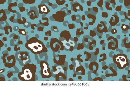 Abstract modern leopard seamless pattern. Animals trendy background. Color decorative vector stock illustration for print, card, postcard, fabric, textile. Modern ornament of stylized skin.