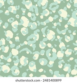 Abstractas patrón moderno sin fisuras de leopardo. Fondo de moda de los animales. Ilustración de stock de Vector decorativo de color para impresión, tarjeta, postal, tela, textil. Adorno moderno de piel estilizada.