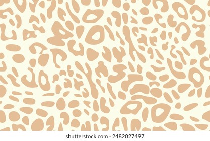 Abstract modern leopard seamless pattern. Animals trendy background. Color decorative vector stock illustration for print, card, postcard, fabric, textile. Modern ornament of stylized skin.